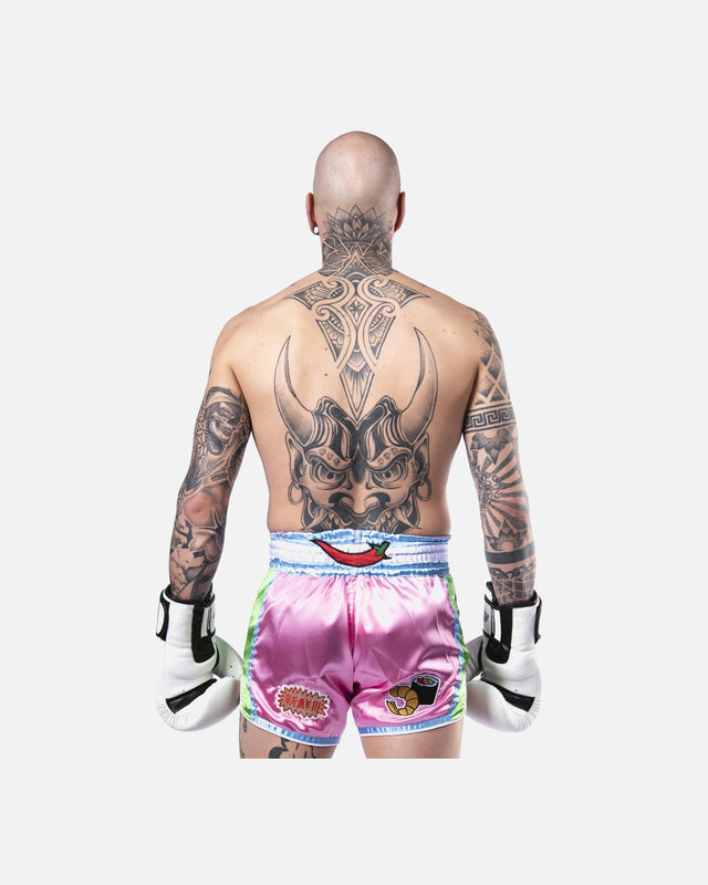 Calções de Muay Thai 8 WEAPONS Yummy – Cor-de-rosa