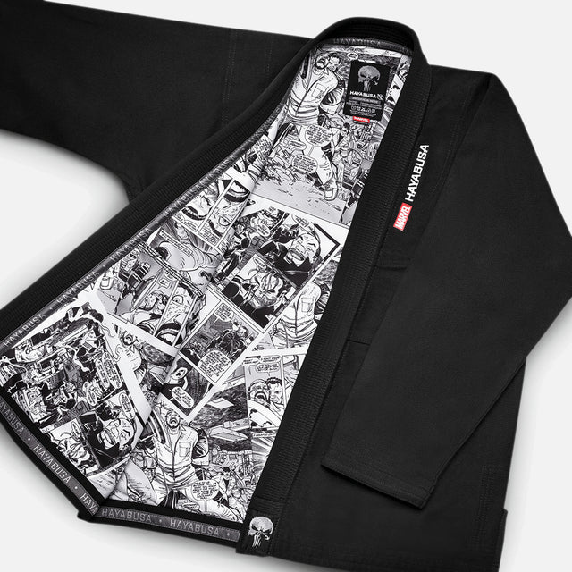 Marvel BJJ Gi The Punisher - Zwart