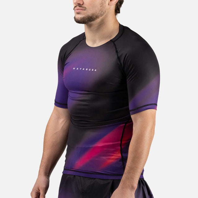 Hayabusa Rashguard Apex Nova Kurzarm – Lila