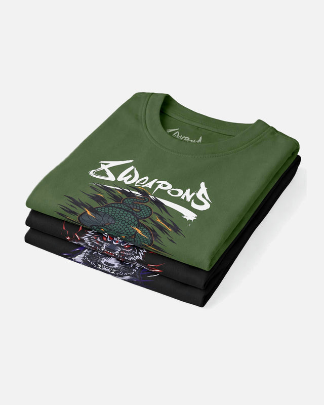 8 WEAPONS T-Shirt Beastial Viper – Kaki