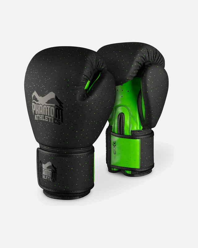 Luvas de boxe Phantom Athletics Galaxy – Preto/Verde Neon