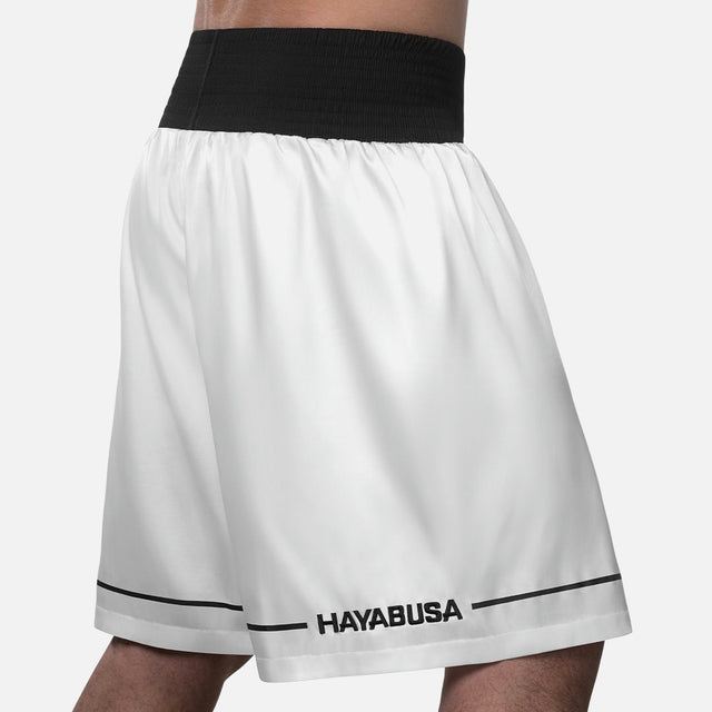 Pantaloni scurți de box Hayabusa Pro – Alb