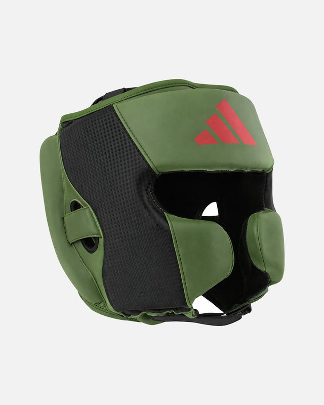 Casco da boxe Adidas Power 50 – Verde/Rosso