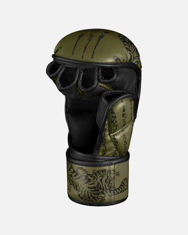 Mănuși MMA de sparring Phantom Athletics Muay Thai – Verde militar