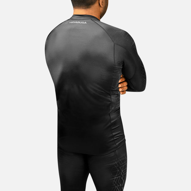 Hayabusa Rashguard Geo Lange Ärmel – Grau