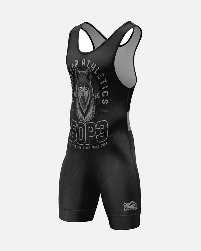 Singlet zapaśniczy Phantom Athletics EVO БОРЗ – Czarne