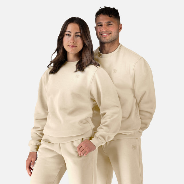Sudadera Hayabusa Hoodie Essential Crewneck – Beige