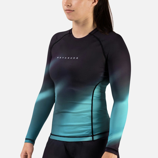 Dámský rashguard Hayabusa Apex Nova – Dlouhé rukávy – Tyrkysový