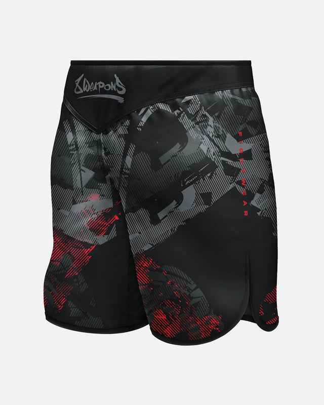 8 WEAPONS MMA-shorts Hit 2.0 – Svart/Röd