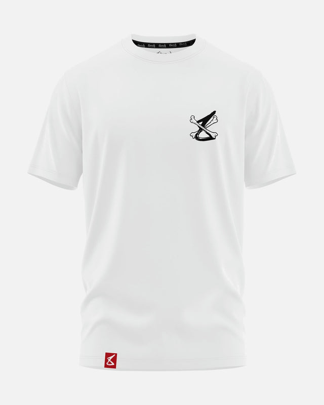T-shirt 8 WEAPONS Skeleton – Branco