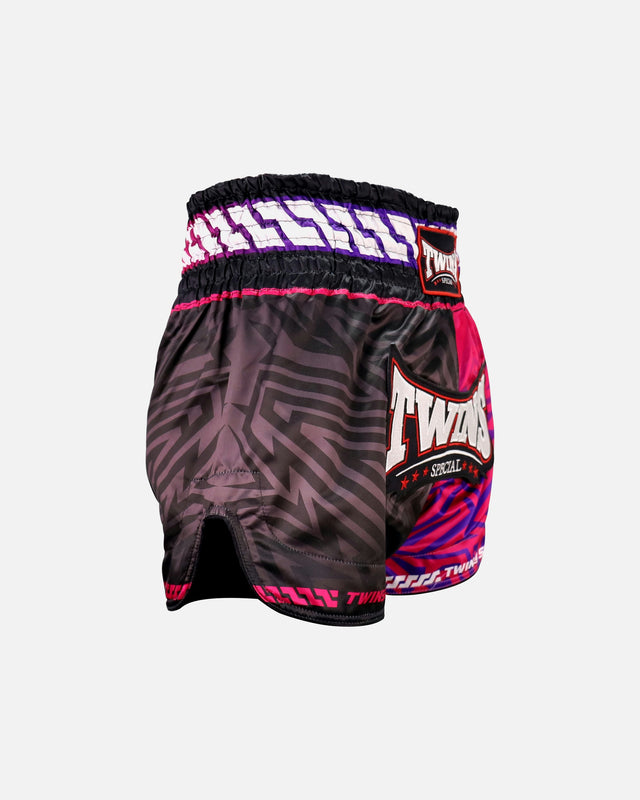Spodenki Muay Thai Twins TTBL Maze – Różowe