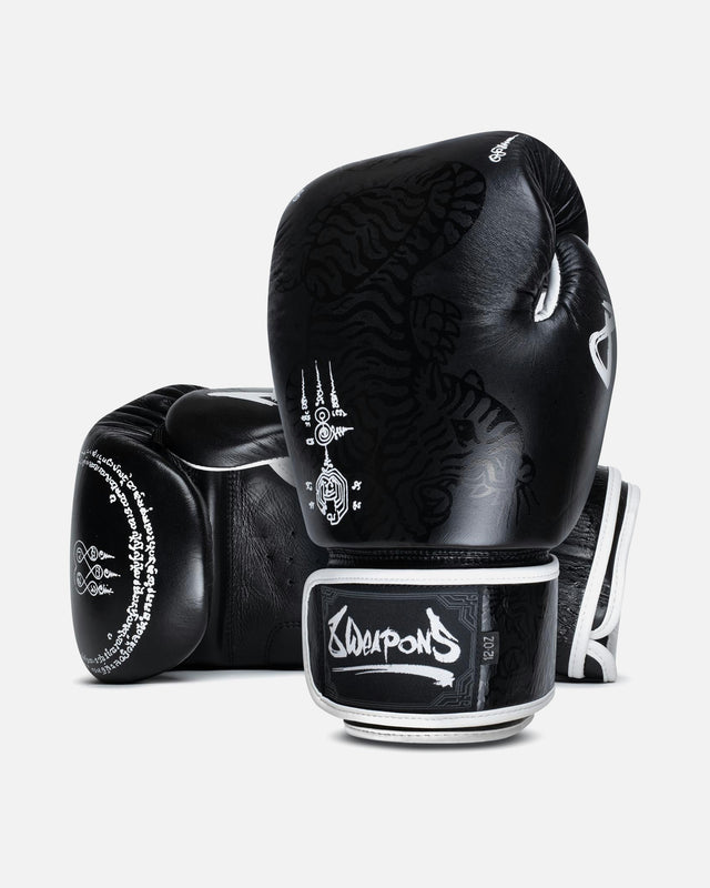 Luvas de boxe 8 WEAPONS Sak Yant Big Tiger – Preto
