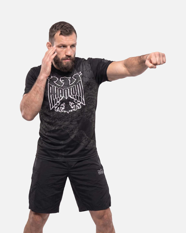 Phantom Athletics Trainingsshirt EVO Germany Silver Eagle - Zwart/Grijs