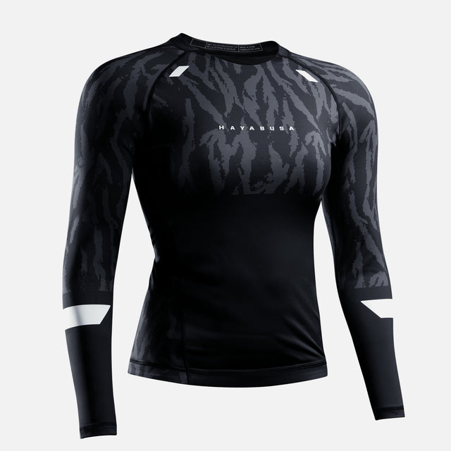 Rashguard Hayabusa Apex Vantage Manga Larga Mujer - Negro