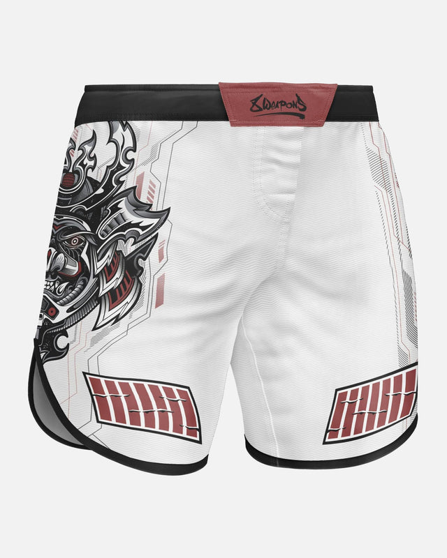 Pantaloni scurți MMA 8 WEAPONS Samurai 2.0 – Alb/Roșu