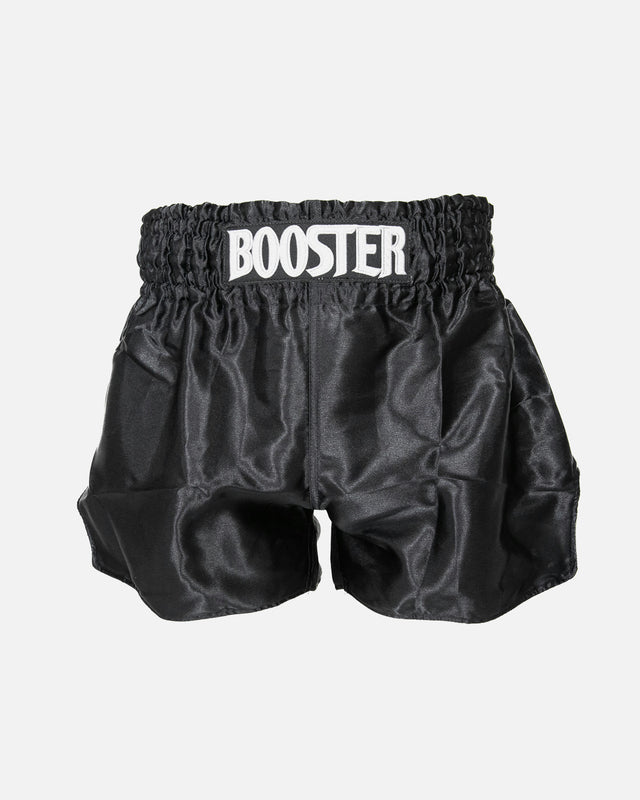 Pantaloncini Muay Thai Booster Plain V2 – Nero