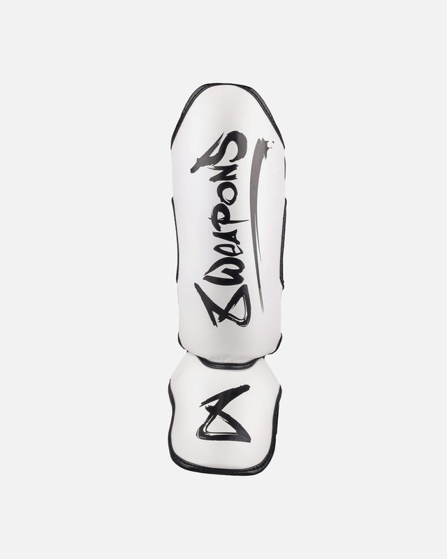 Espinilleras 8 WEAPONS Unlimited 2.0 – Blanco/Negro