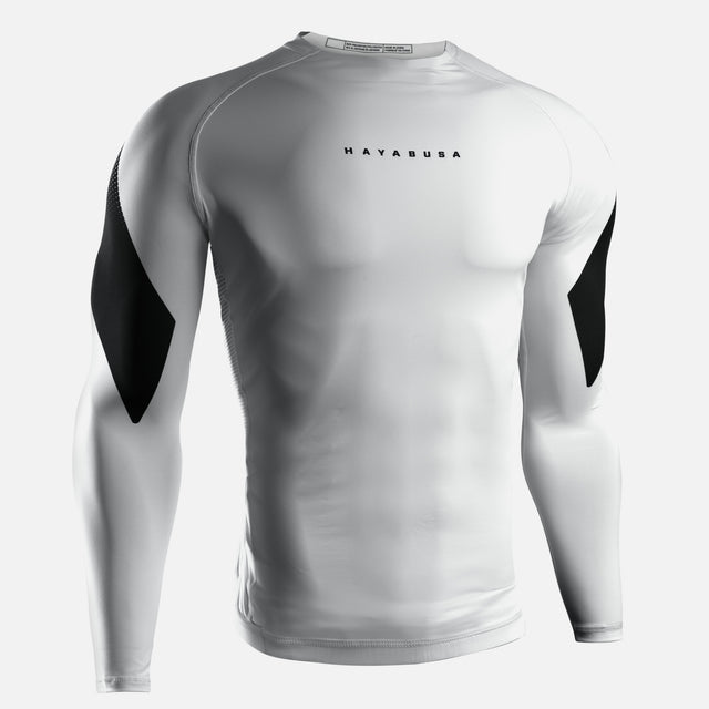 Rashguard Hayabusa Pro Ranked Manches Longues – Blanc