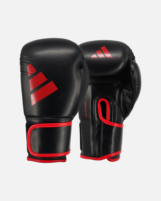 Rękawice bokserskie Adidas Power 100 – Czarne/Czerwone