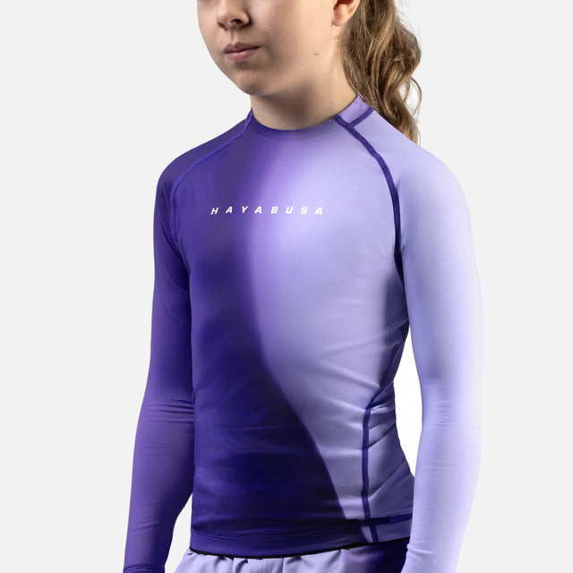 Rashguard Hayabusa Apex Nova Mâneci Lungi Copii – Violet