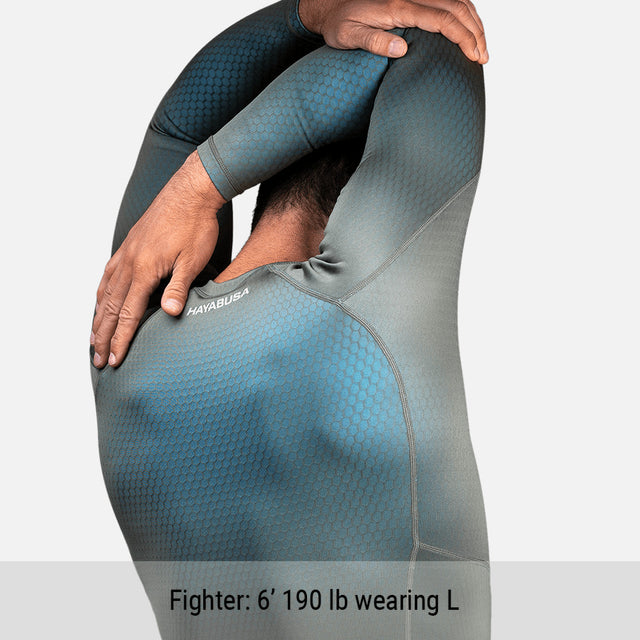 Rashguard Hayabusa Fusion Mâneci Lungi – Gri/Aqua