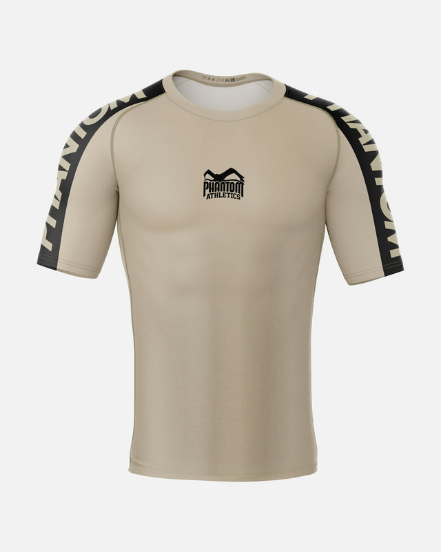 Phantom Athletics Rashguard EVO Apex Korte Mouwen – Sand