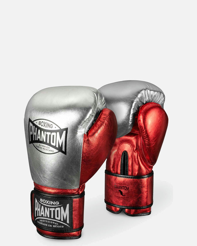 Phantom Athletics Boxhandschuhe Mexico – Silber/Rot