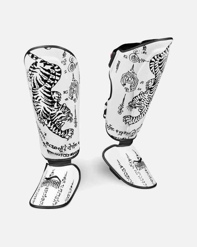 Phantom Athletics Shin Guards Muay Thai – White