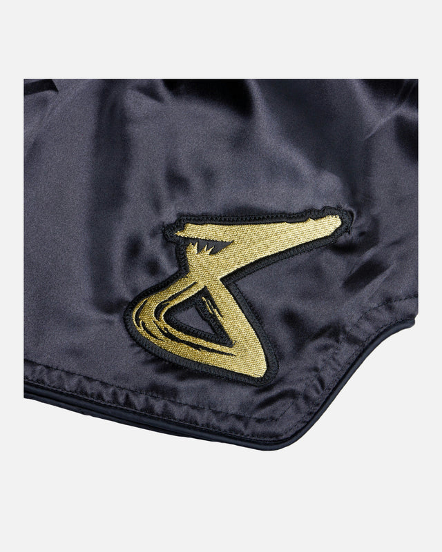 8 WEAPONS Muay Thai Shorts Strike – Black/Gold