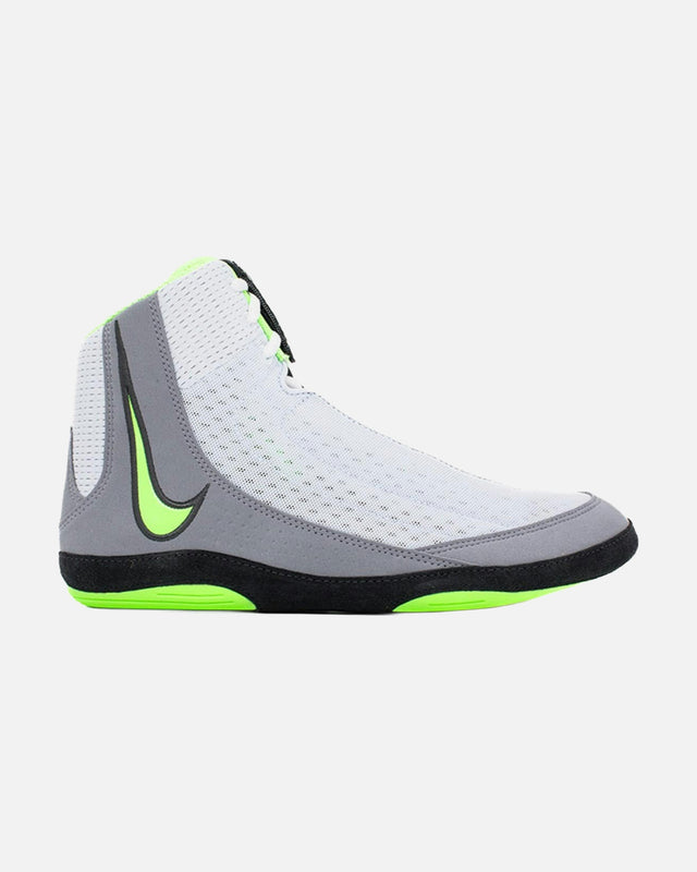 Botas de lucha Nike Inflict 4 – Gris/Blanco/Verde