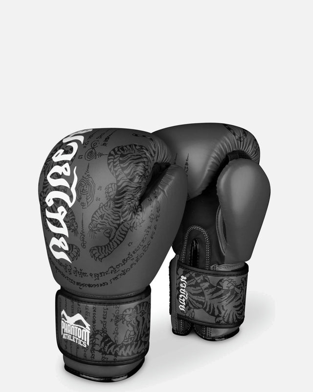 Gants de boxe Phantom Athletics Muay Thai – Gris