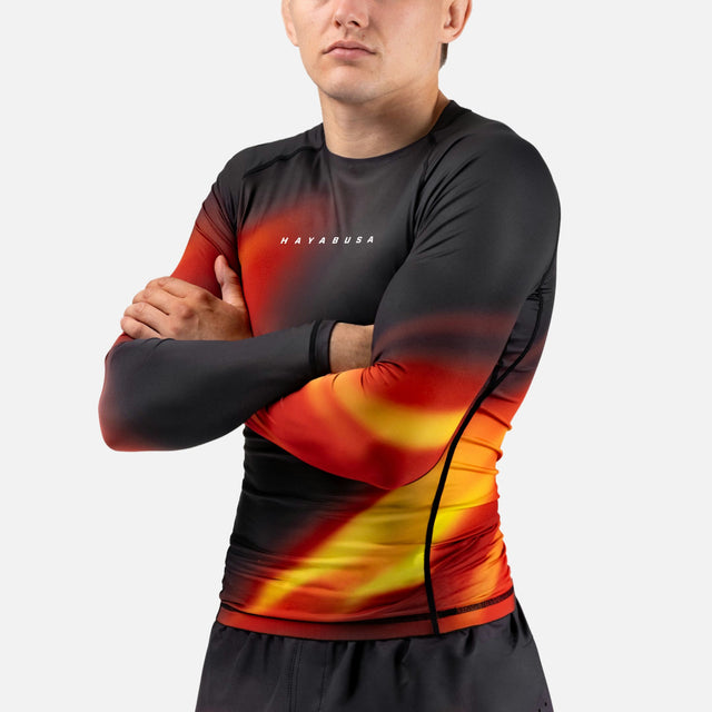 Hayabusa Rashguard Apex Nova Lange Mouwen - Oranje