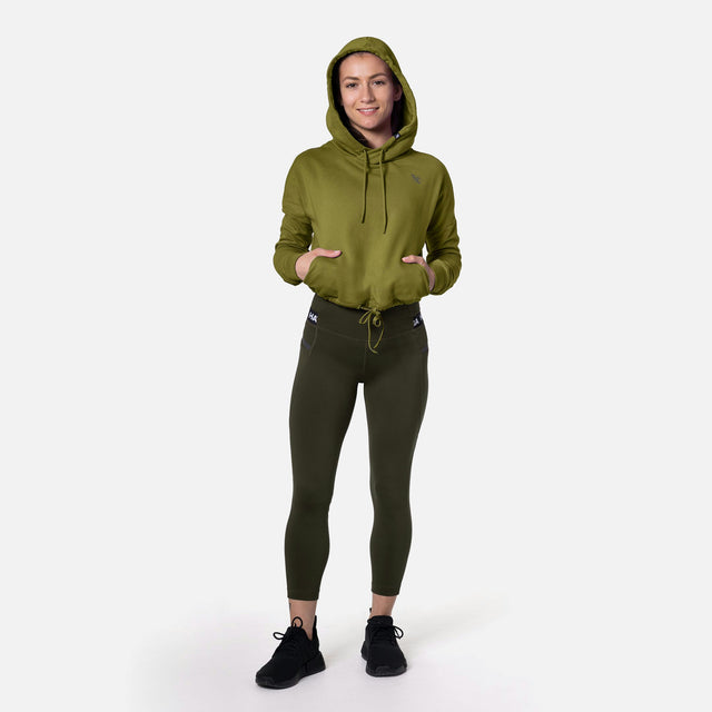 Leggings Hayabusa High Rise 3/4 Femme – Vert olive