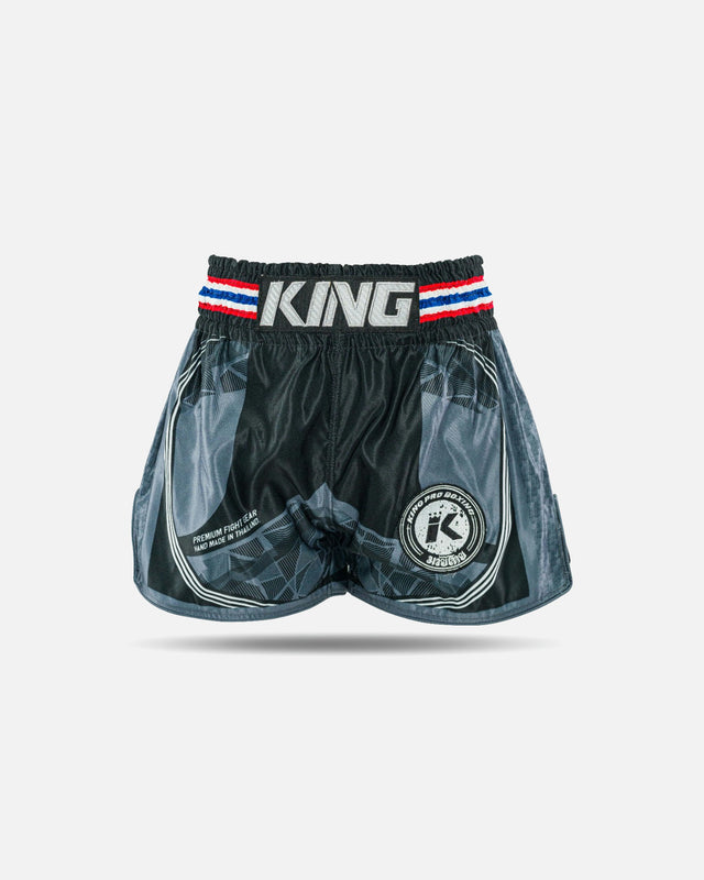 King Pro Boxing Muay Thai Shorts Flag – Black