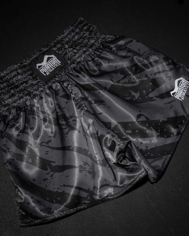 Phantom Athletics Muay Thai Shorts Tiger Camo – Grey