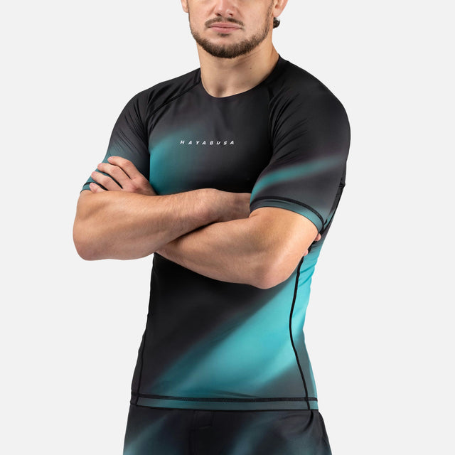 Hayabusa Rashguard Apex Nova Kurzarm – Türkis
