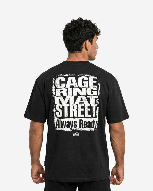 T-Shirt Phantom Athletics Cage Ring Mat Street – Nero