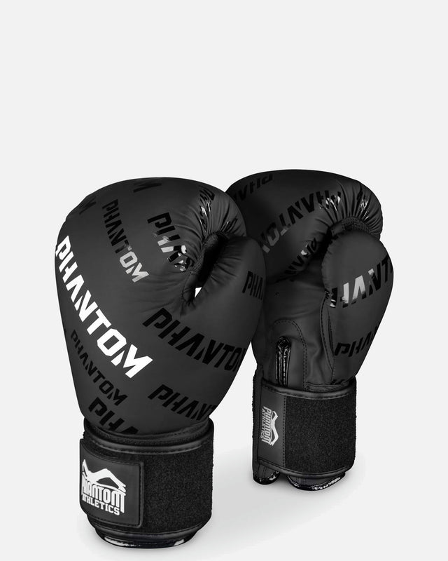 Guantes de boxeo Phantom Athletics Velcro – Negro/Blanco
