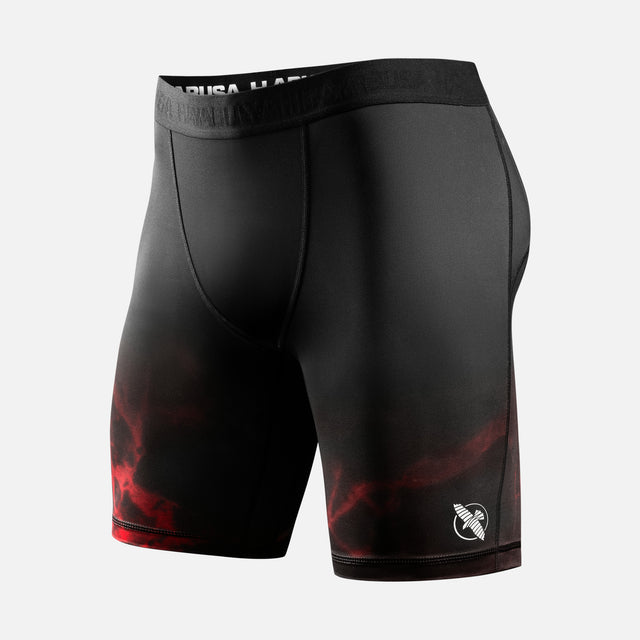 Spodenki kompresyjne Hayabusa x UFC BJJ – Czarne/Czerwone