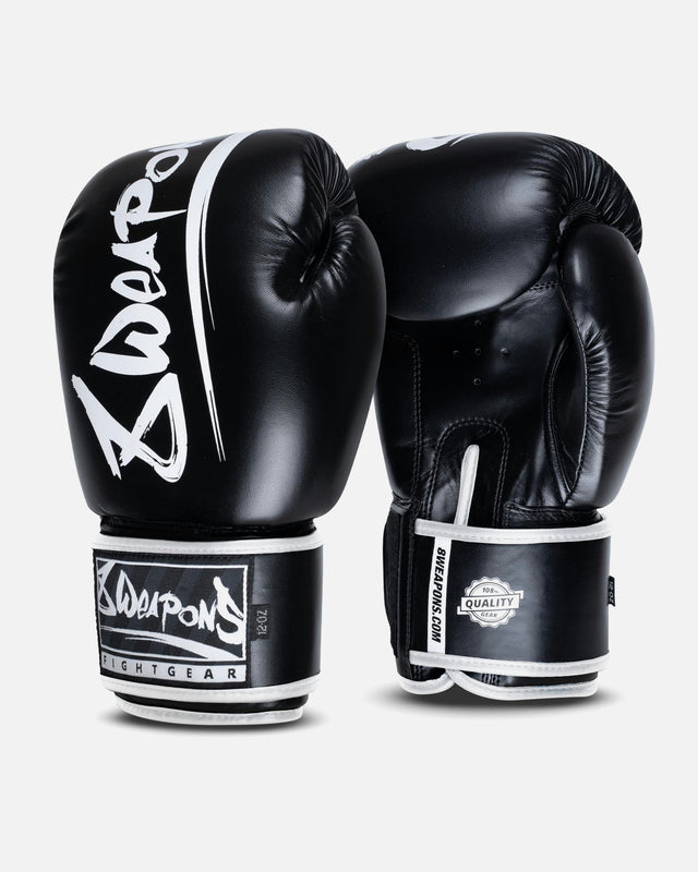 Mănuși de box 8 WEAPONS Unlimited 2.0 – Negru/Alb