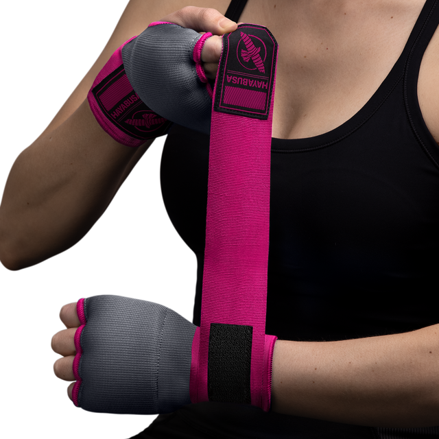 Sous-gants Hayabusa Quick Gel – Gris/Rose