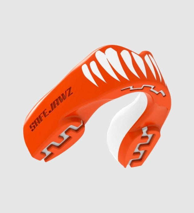 Chrániče zubů Safejawz Extro Viper – Oranžové/Bílé