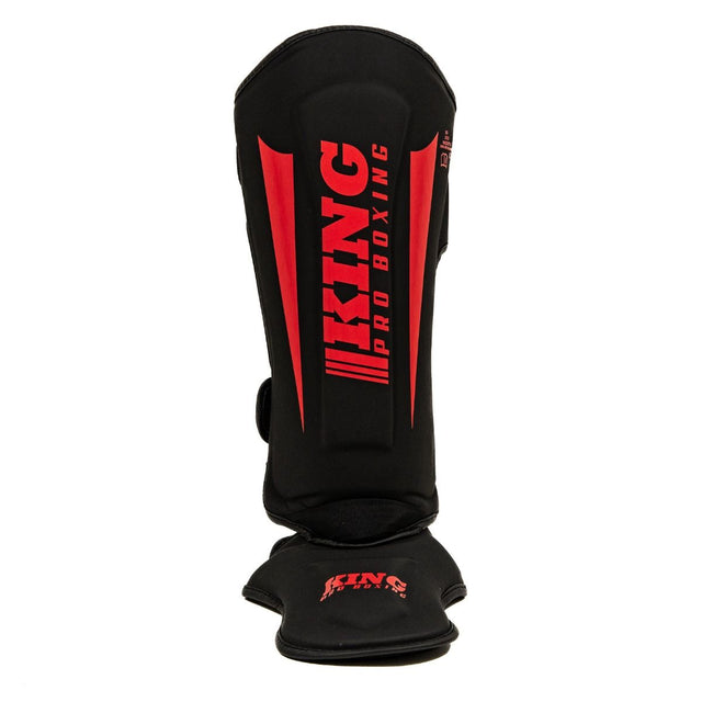 Espinilleras King Pro Boxing Revo – Negro/Rojo