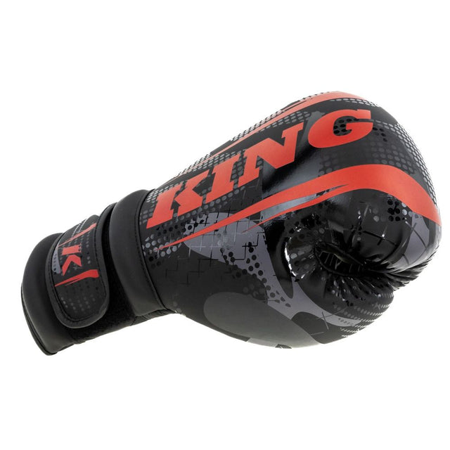 King Pro Boxing Boxhandschuhe Shogun – Schwarz/Rot