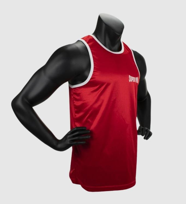 Super Pro Boks Tank Top Club - Rød/Hvid - T-shirt