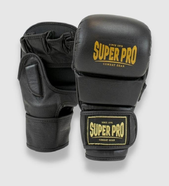 Super Pro Combat Gear MMA Shooter MMA-handsker - Sort/Guld - MMA-handsker