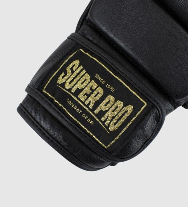 Super Pro Combat Gear MMA Shooter MMA-handsker - Sort/Guld - MMA-handsker