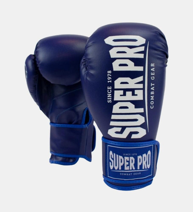 Boxerské rukavice Super Pro Champ – Modré/Bílé