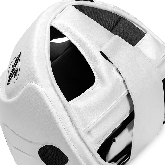 Casco da boxe Hayabusa T3 con protezione zigomi – Bianco/Nero