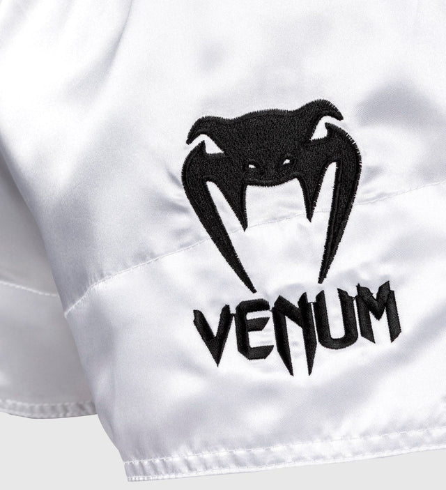 Kickboxerské trenky Venum Classic – Bílé/Černé